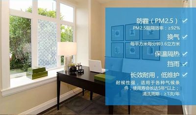 防霾换气纱窗